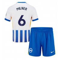 Brighton James Milner #6 Hjemmedraktsett Barn 2024-25 Kortermet (+ Korte bukser)